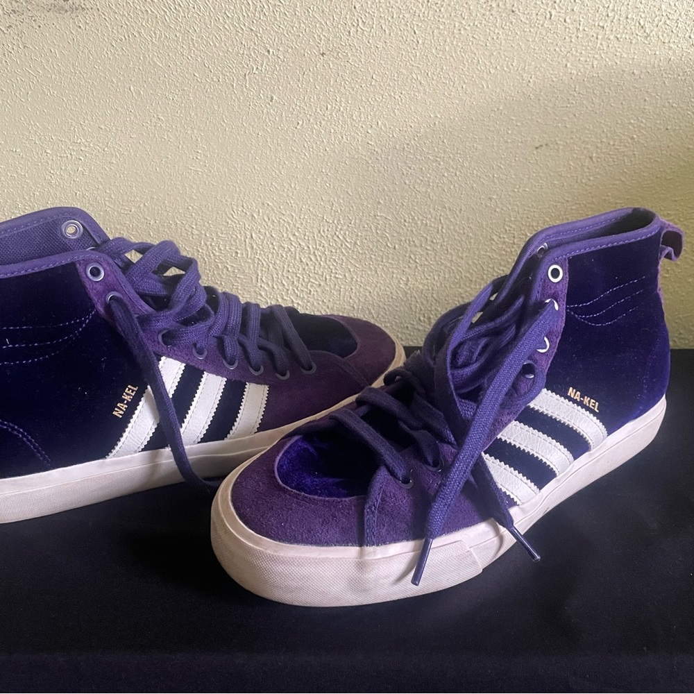 Velvet Purple Adidas high top adidas sneakers